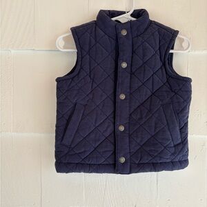 Janie and Jack Blue Quilted Vest